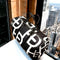 HEED NYC YAYA Black & White Large Logo Mini Duffle Bag